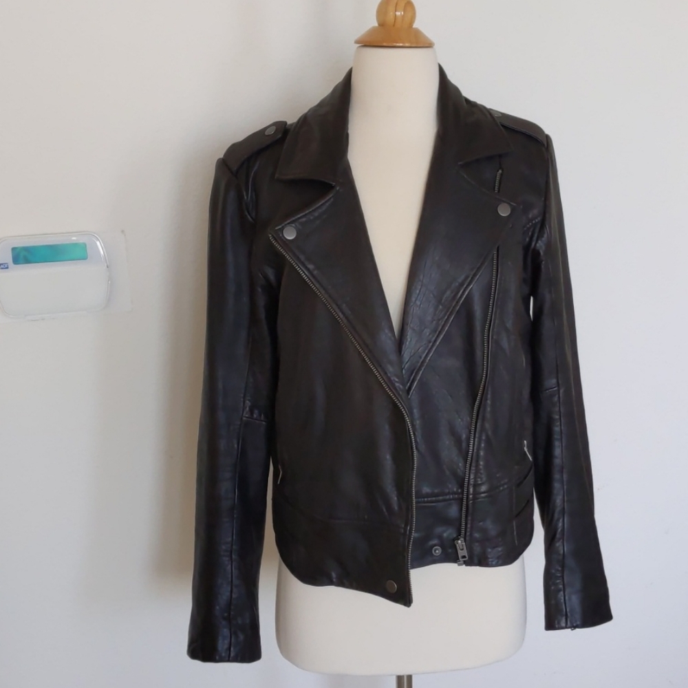 Leather Moto Jacket Lucky Brand - Picture 4 of 9